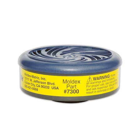 Moldex Organic VaporAcid Gas Cartridge for Reusable Respirators, 2PK 7300